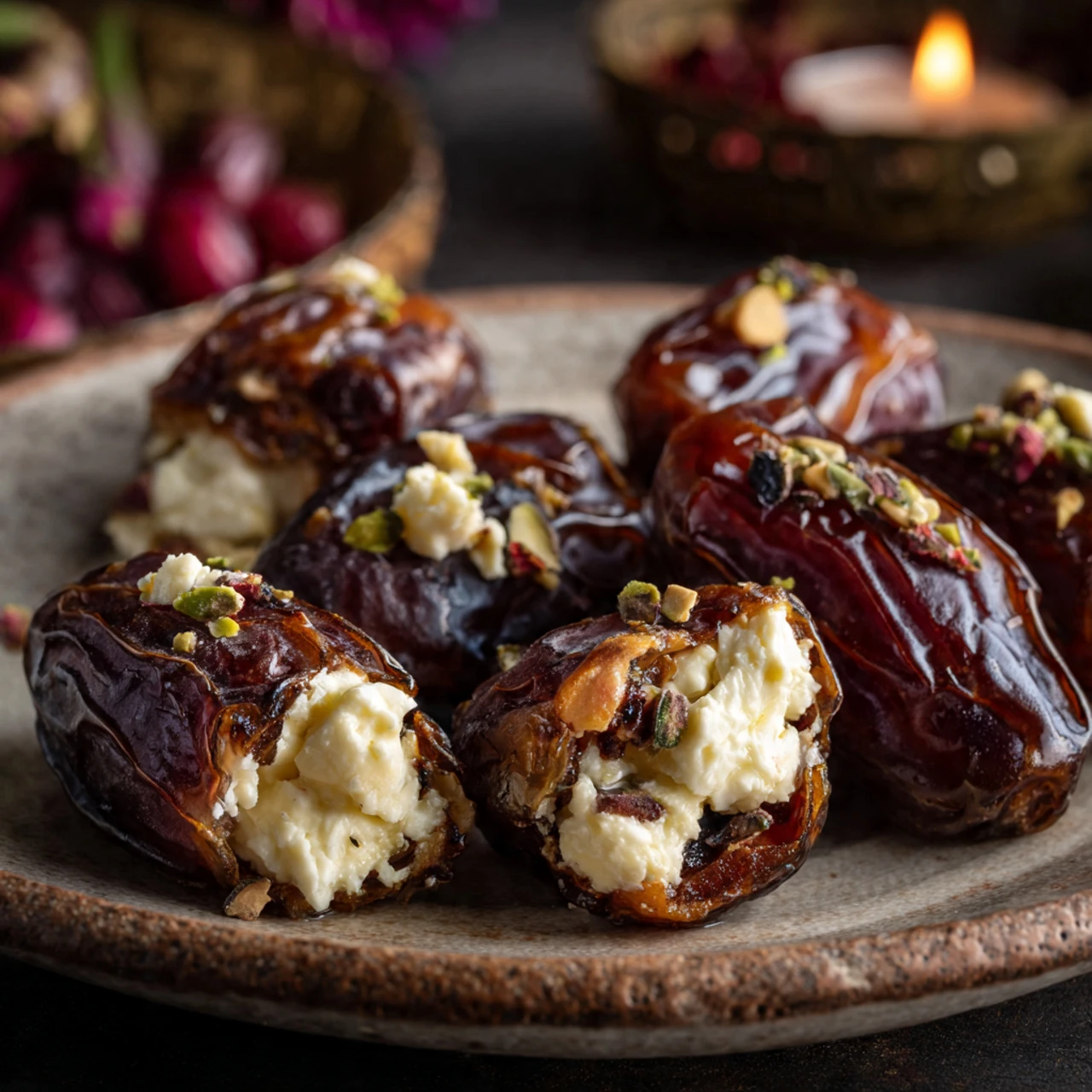 Honey Pistachio Ricotta Stuffed Dates Honey Pistachio Ricotta Stuffed Dates
