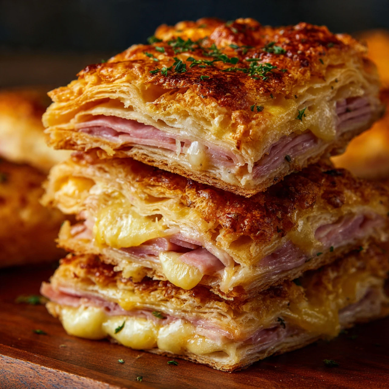 How To Make Crispy Ham & Cheese Puff Pastry Stacks Make Crispy Ham Cheese Puff Pastry Stacks