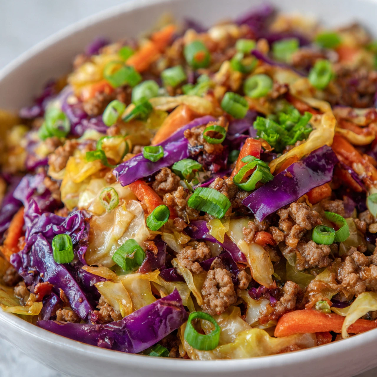 Low-Carb Easy To Make Egg Roll In A Bowl