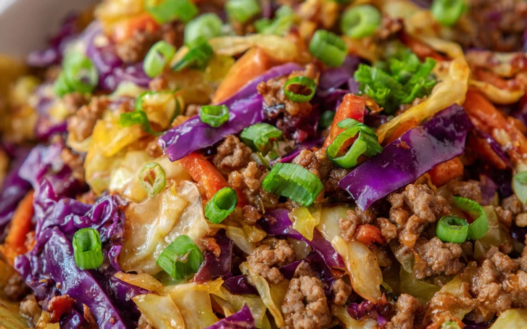 Low-Carb Easy To Make Egg Roll In A Bowl