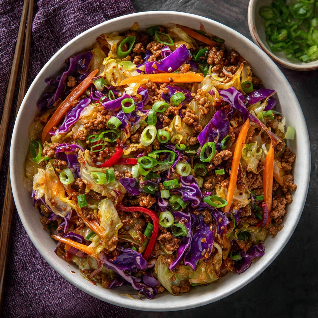 Low-Carb Easy To Make Egg Roll In A Bowl Lowcarb Make Egg Roll Bowl