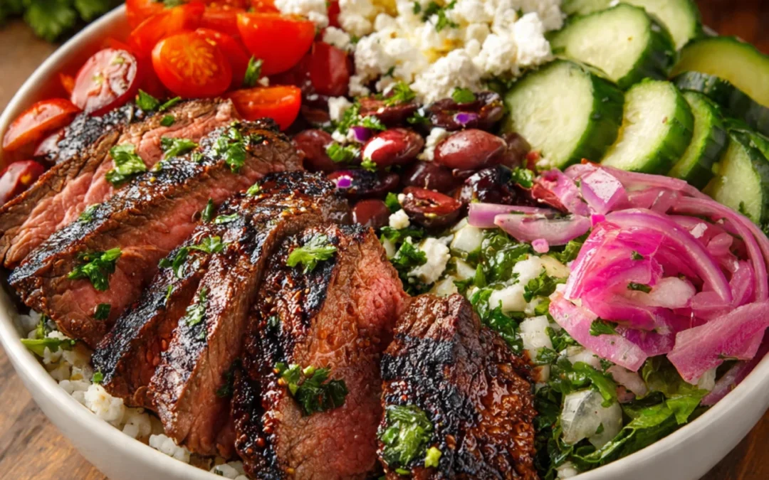 Mediterranean Steak Bowl Recipe