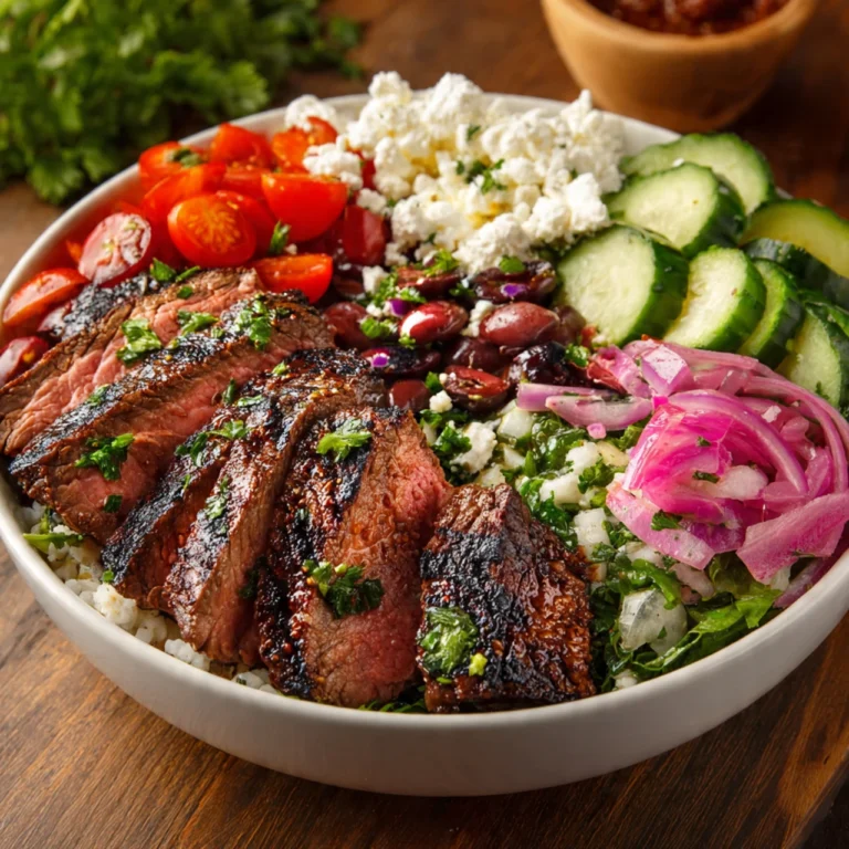 Mediterranean Steak Bowl Recipe Mediterranean Steak Bowl Recipe