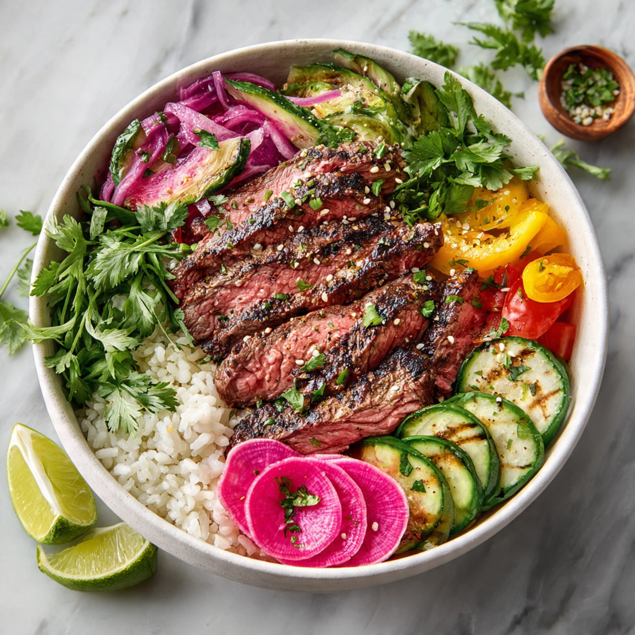 Mediterranean Steak Bowl Recipe Mediterranean Steak Bowl Recipe