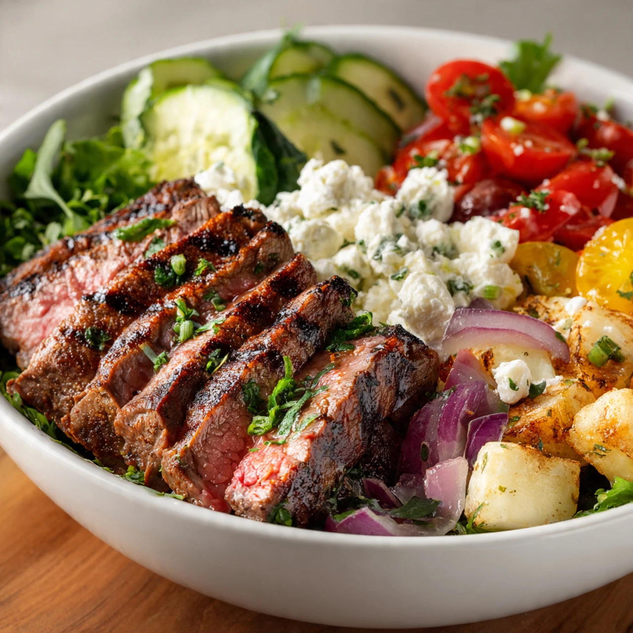 Mediterranean Steak Bowl Recipe Mediterranean Steak Bowl Recipe