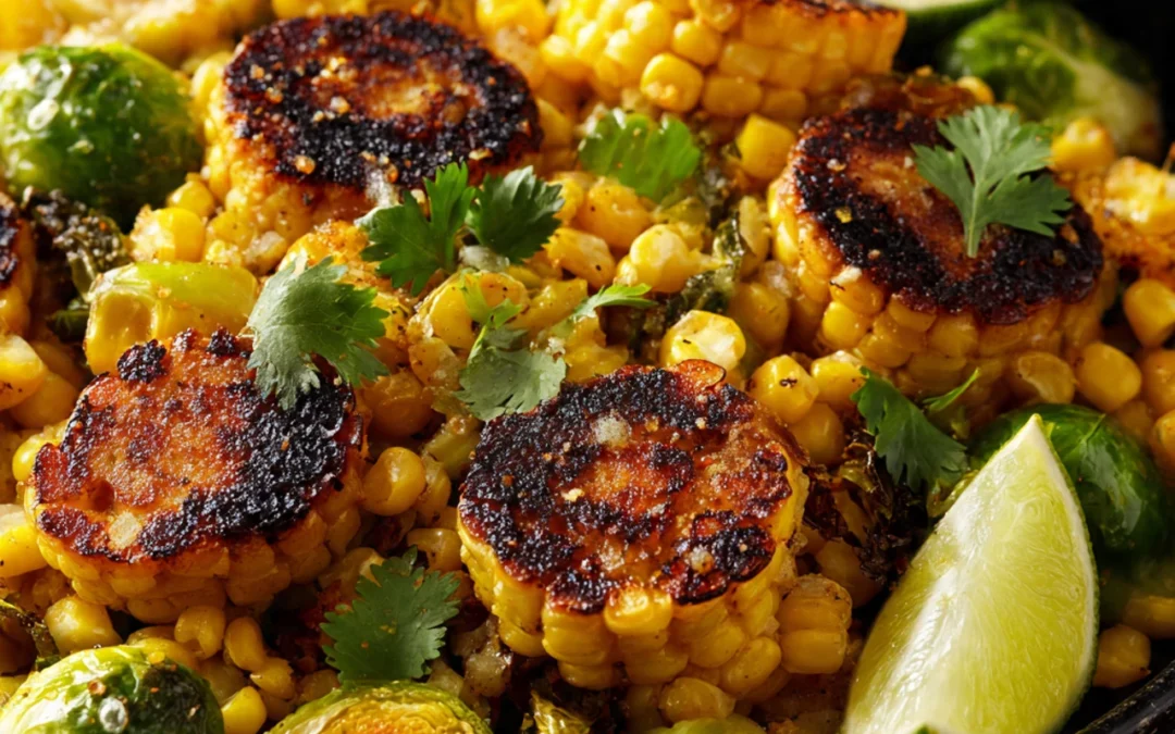 Mexican Street Corn Brussels Sprouts