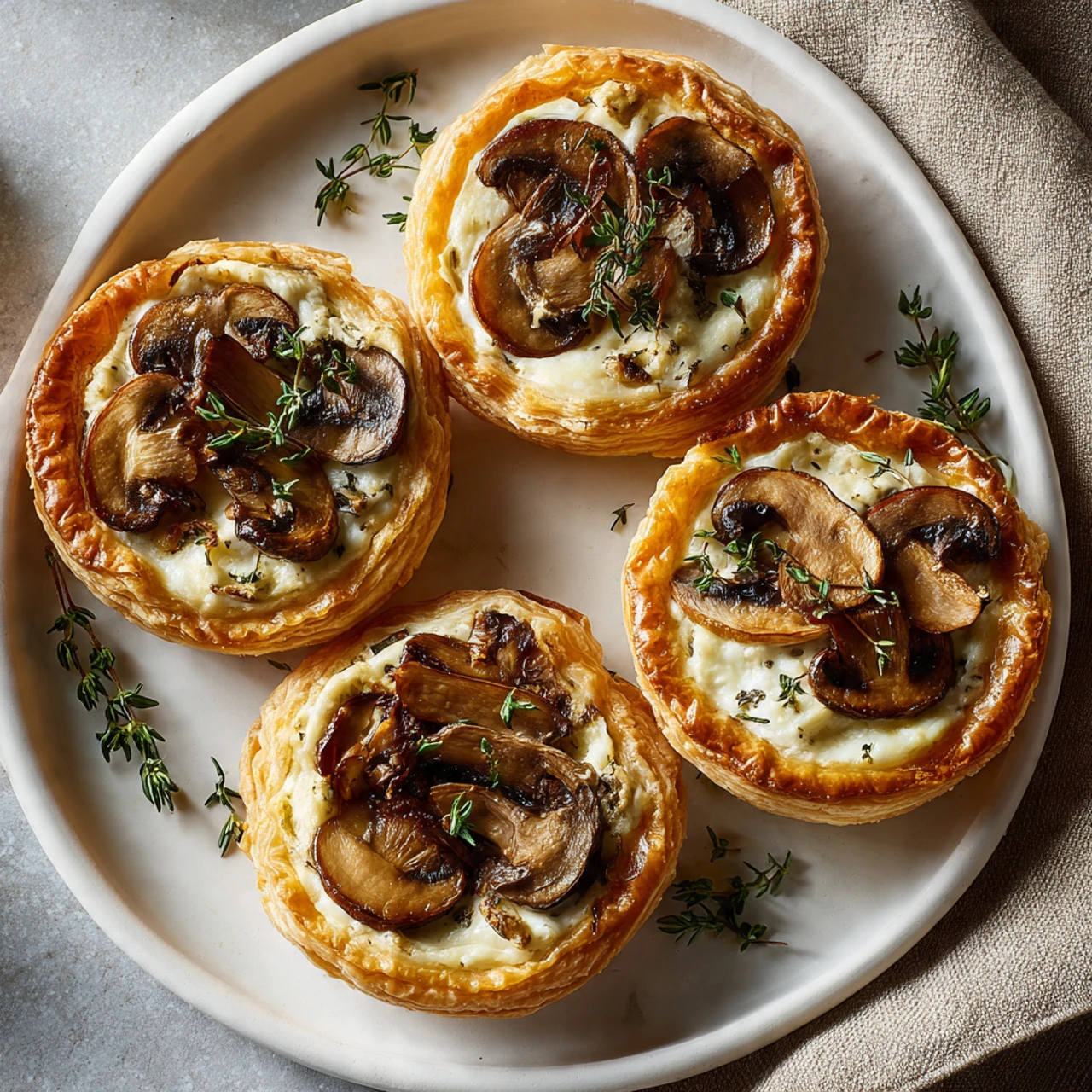 Mini Mushroom And Gruyère Pot Pies With Thyme Mini Mushroom Gruyre Pot Pies Thyme