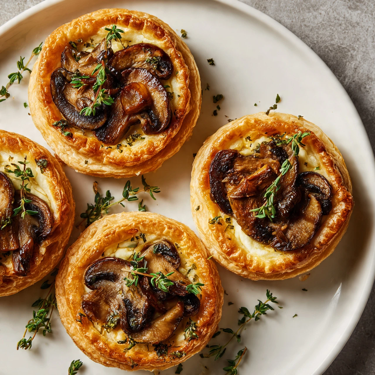 Mini Mushroom And Gruyère Pot Pies With Thyme Mini Mushroom Gruyre Pot Pies Thyme