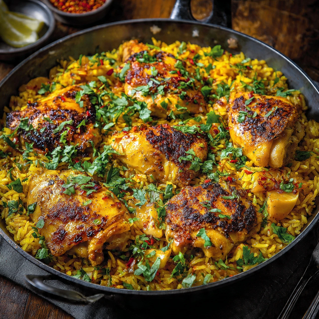 Moroccan Chicken & Rice