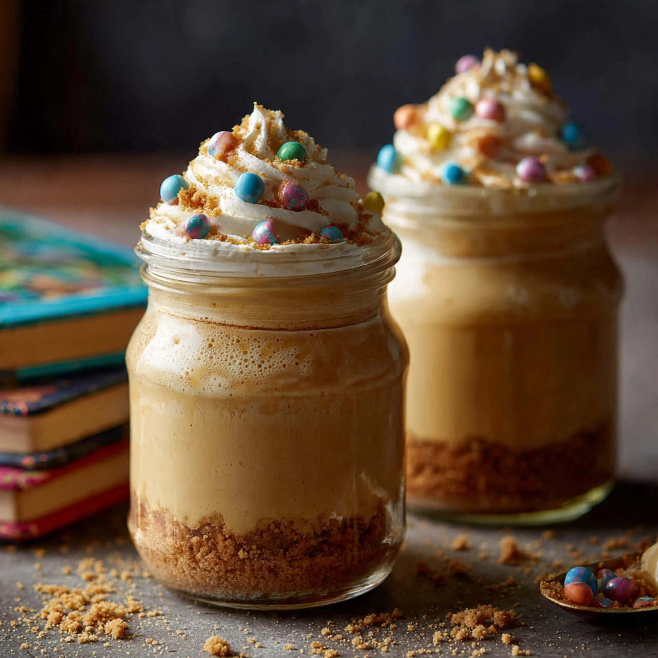 No Bake Butterbeer Cheesecake Jars Bake Butterbeer Cheesecake Jars