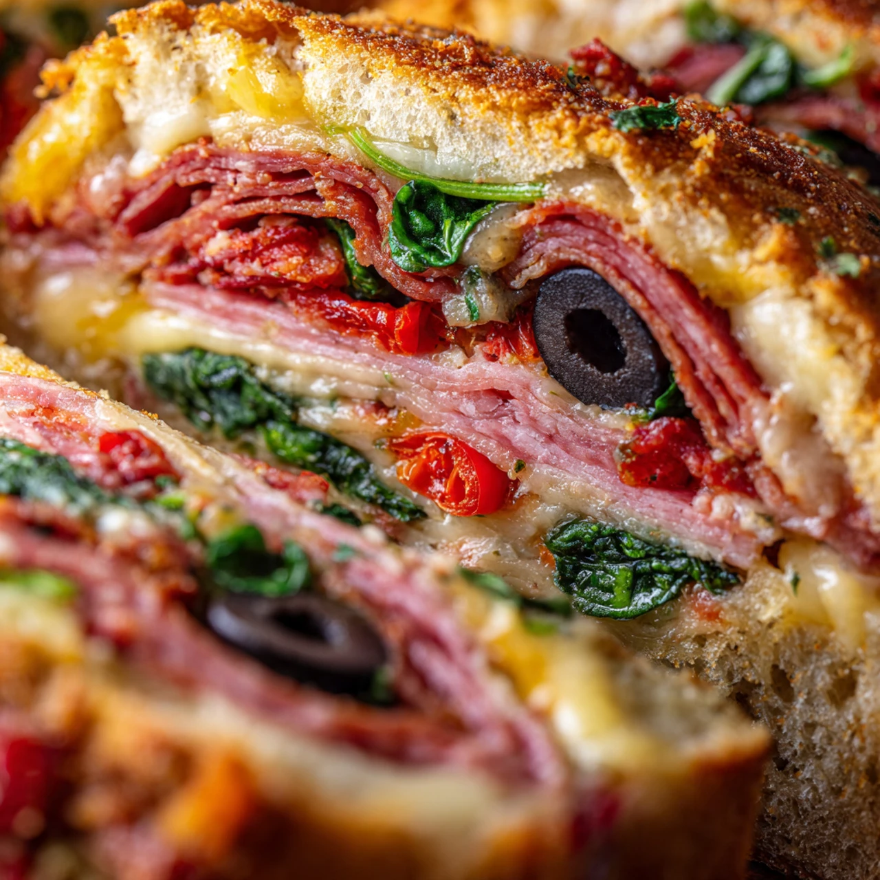 Pressed Italian Picnic Sandwich Loaf Pressed Italian Picnic Sandwich Loaf Makeahead Party