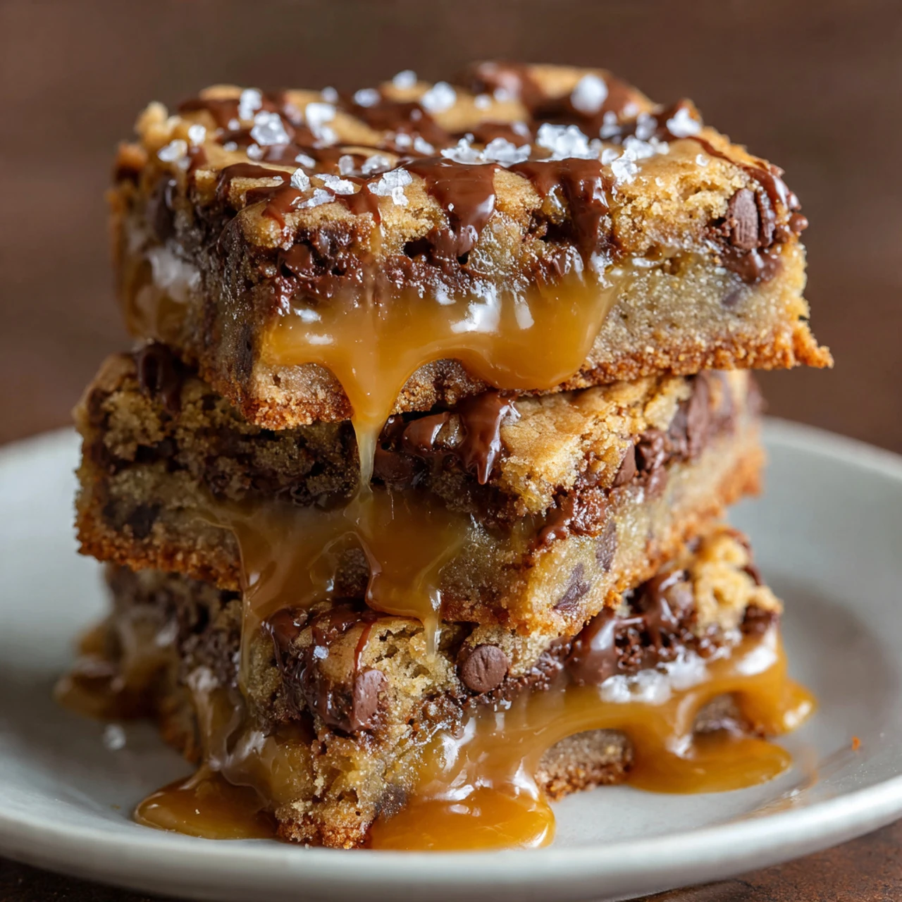 Salted Caramel Chocolate Chip Cookie Bars Salted Caramel Chocolate Chip Cookie Bars