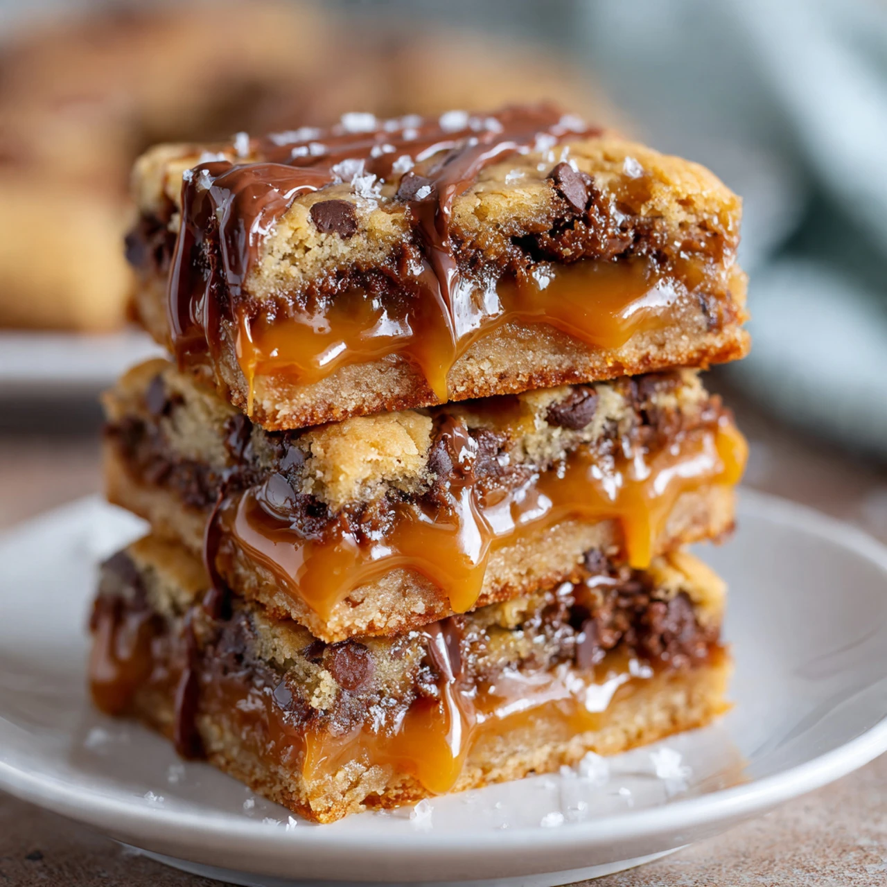 Salted Caramel Chocolate Chip Cookie Bars Salted Caramel Chocolate Chip Cookie Bars