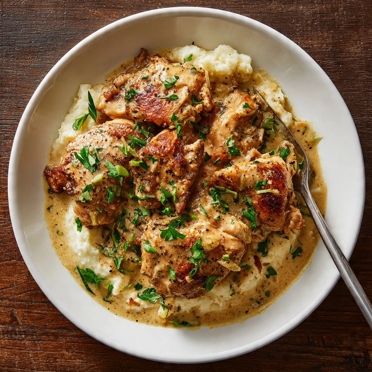 Savory Garlic Chicken In A Creamy Sauce Savory Garlic Chicken Creamy Sauce