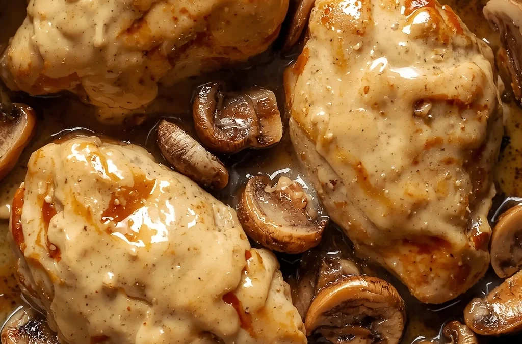 Skillet Chicken and Mushroom Wine Sauce | Recipes, Chicken dinner recipes, Chicken skillet recipes