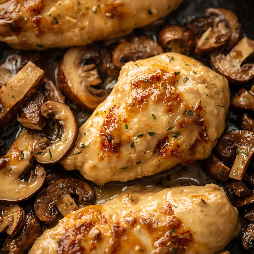 Skillet Chicken And Mushroom Wine Sauce Skillet Chicken Mushroom Wine Sauce Recipes Dinner