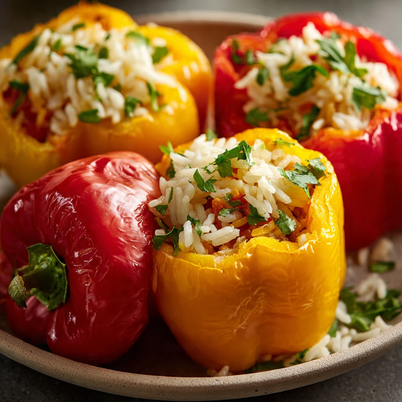 Teriyaki Pineapple Chicken Rice Stuffed Peppers Teriyaki Pineapple Chicken Rice Stuffed Peppers