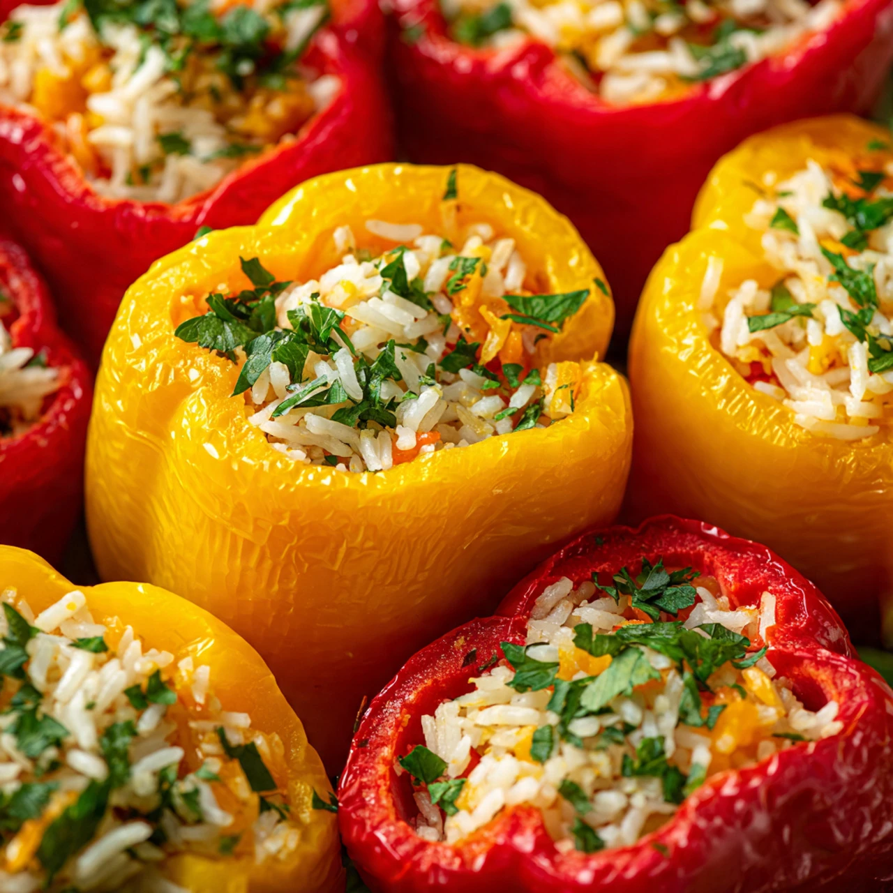 Teriyaki Pineapple Chicken Rice Stuffed Peppers Teriyaki Pineapple Chicken Rice Stuffed Peppers