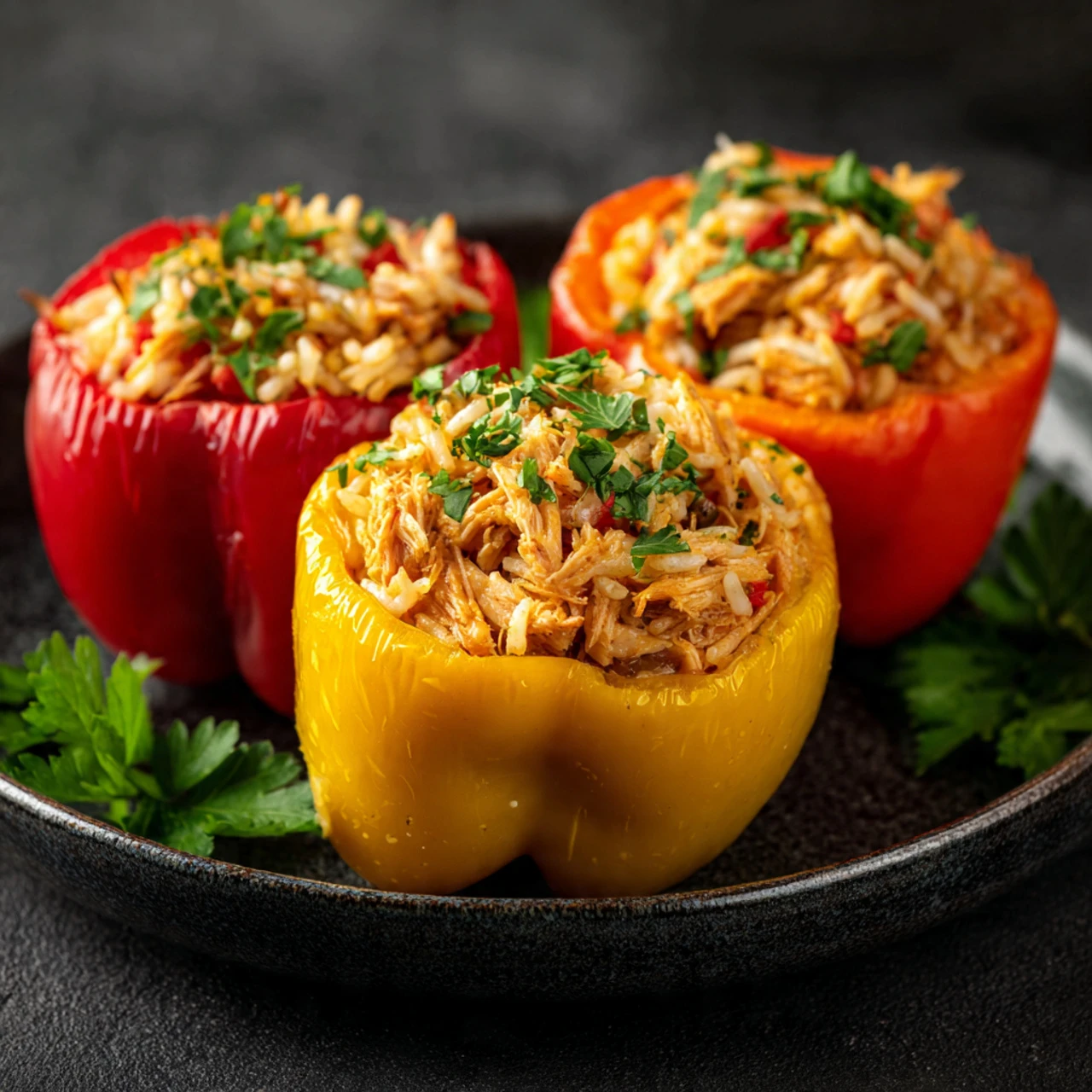 Teriyaki Pineapple Chicken Rice Stuffed Peppers Teriyaki Pineapple Chicken Rice Stuffed Peppers