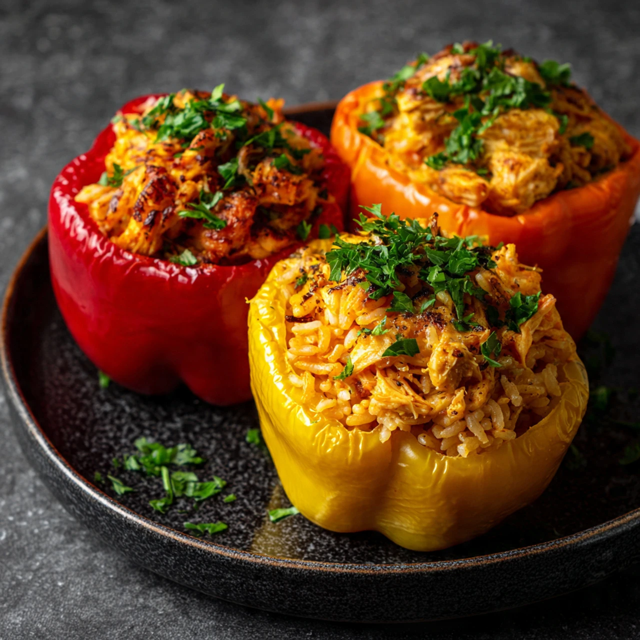 Teriyaki Pineapple Chicken Rice Stuffed Peppers Teriyaki Pineapple Chicken Rice Stuffed Peppers