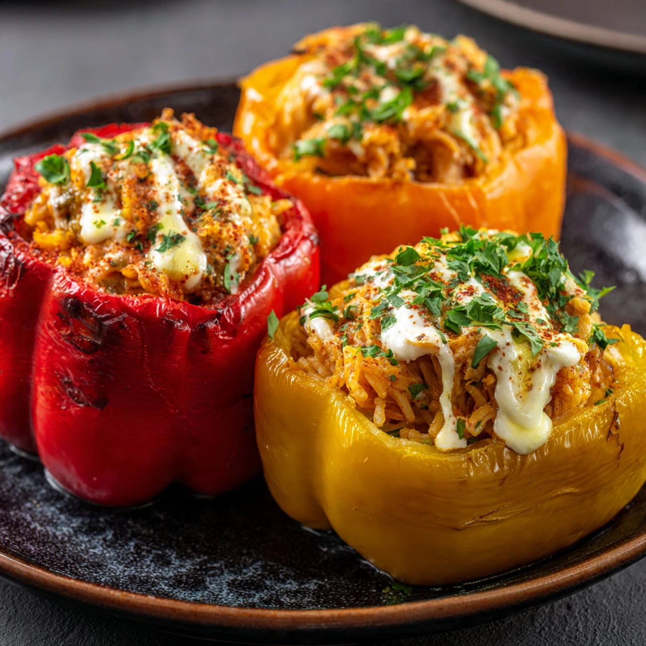 Teriyaki Pineapple Chicken Rice Stuffed Peppers Teriyaki Pineapple Chicken Rice Stuffed Peppers