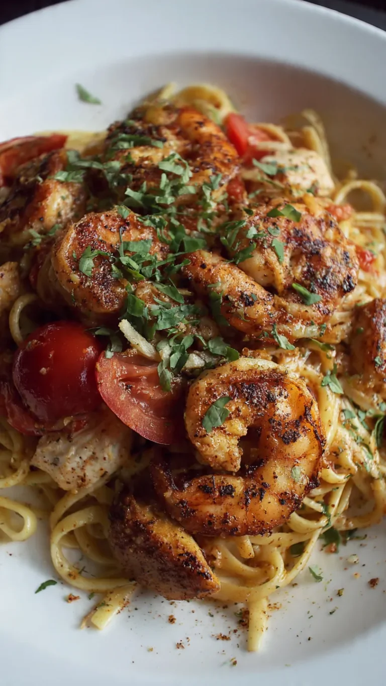 TGI Friday’s Cajun Shrimp and Chicken Pasta (Restaurant Magic at Home!)