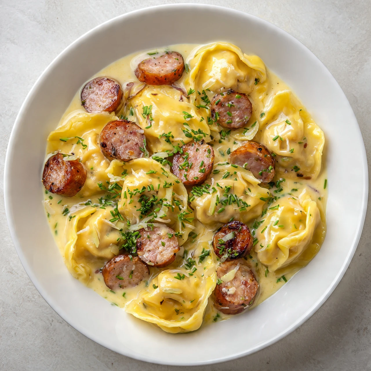 THE BEST Crockpot Pierogi Casserole With Kielbasa Crockpot Pierogi Casserole Kielbasa