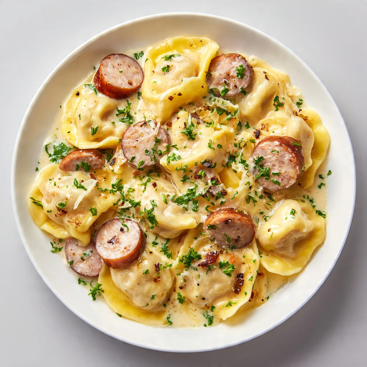 THE BEST Crockpot Pierogi Casserole With Kielbasa Crockpot Pierogi Casserole Kielbasa