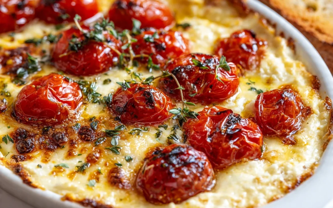 Three-Cheese Tomato Bruschetta Dip Recipe