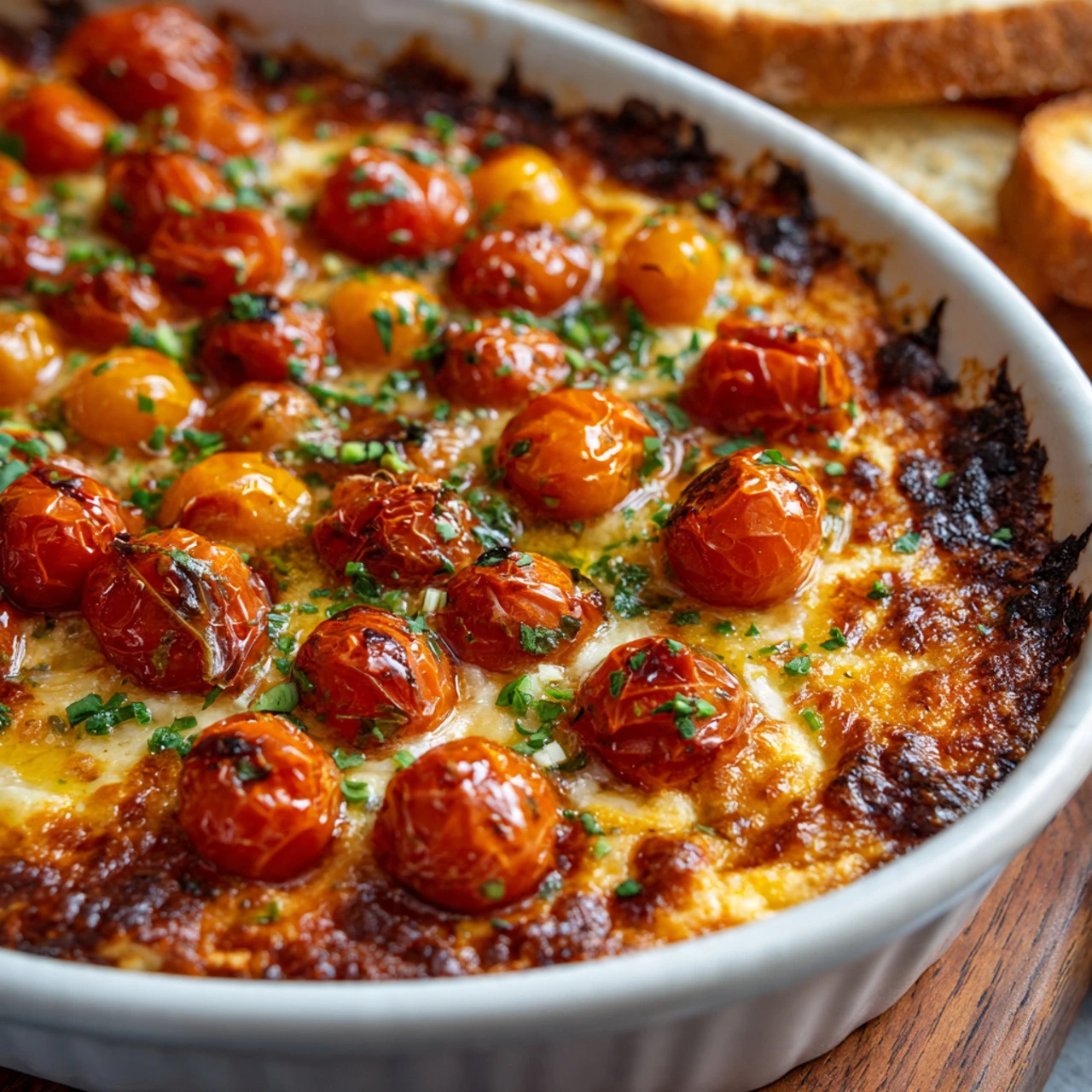 Three-Cheese Tomato Bruschetta Dip Recipe Threecheese Tomato Bruschetta Dip Recipe