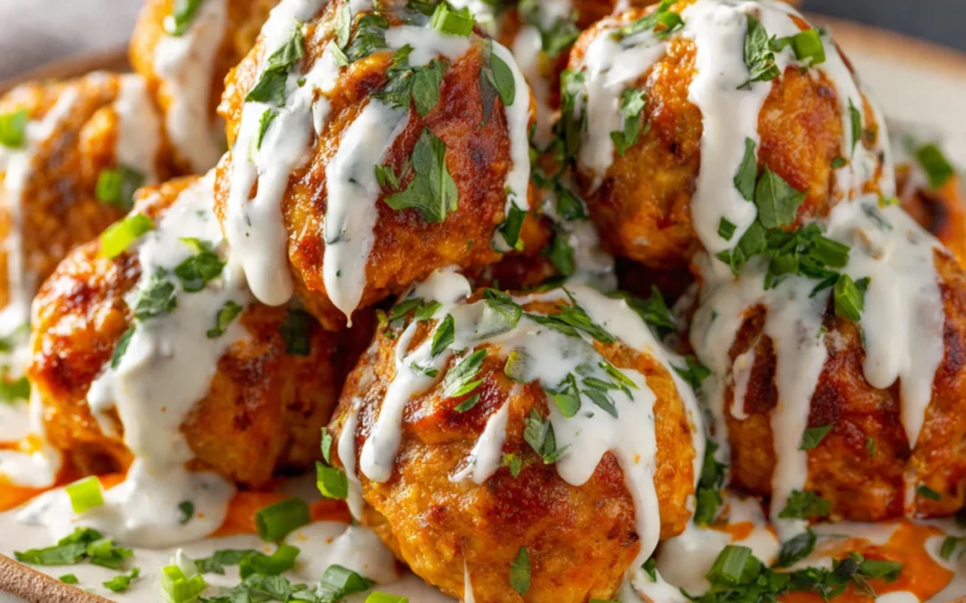 30 Minute Buffalo Chicken Meatballs