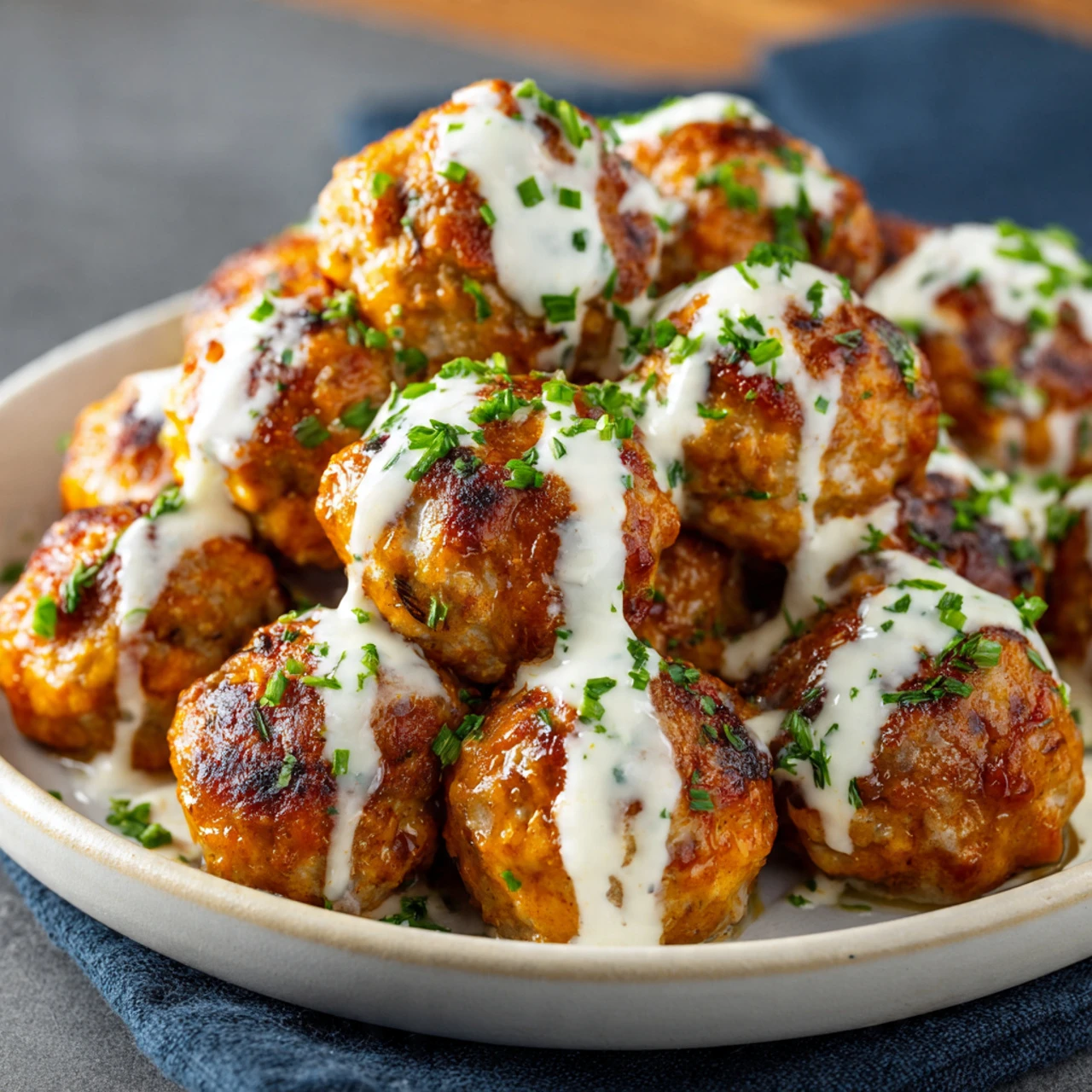 30 Minute Buffalo Chicken Meatballs Minute Buffalo Chicken Meatballs