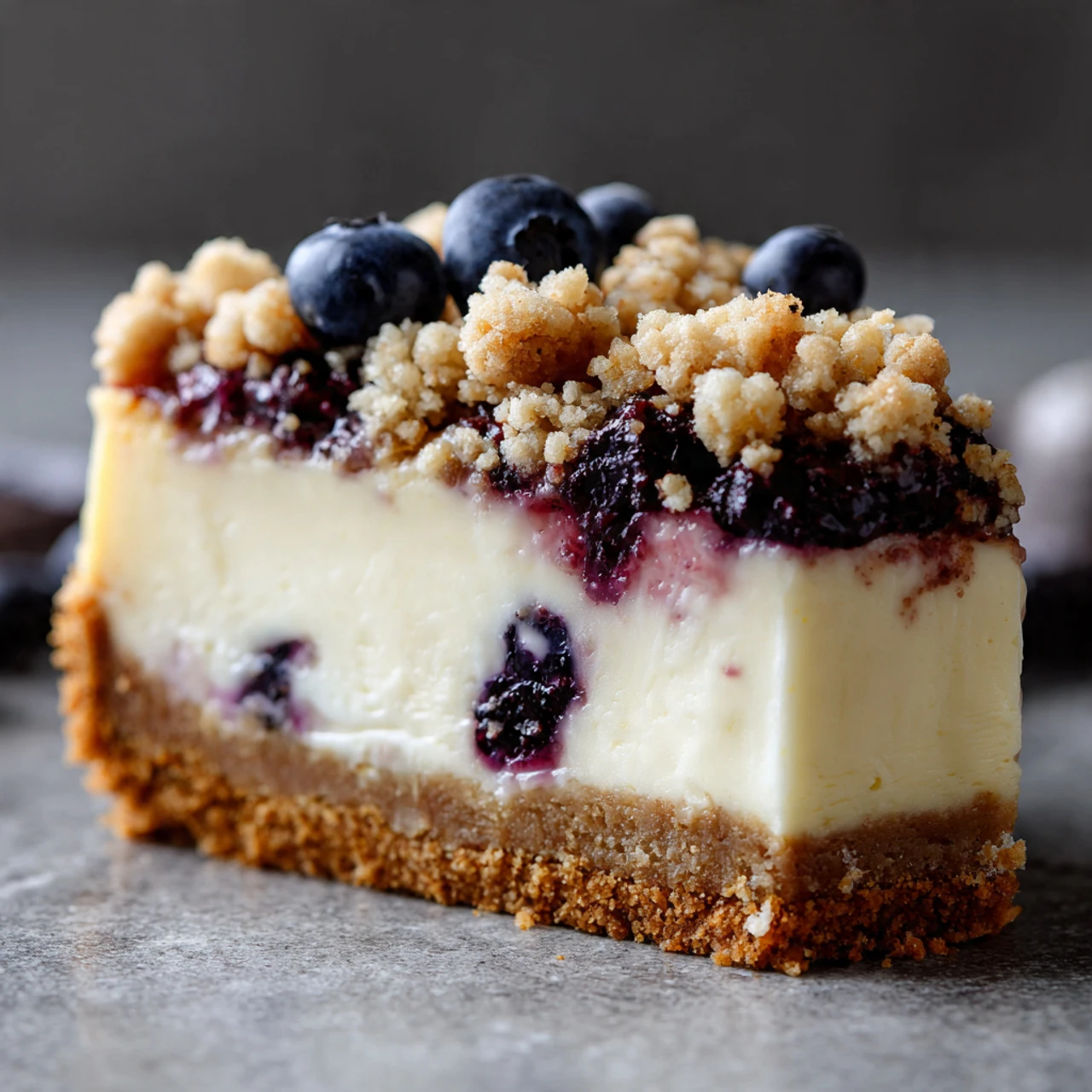 Blueberry Crumble Cheesecake Blueberry Crumble Cheesecake