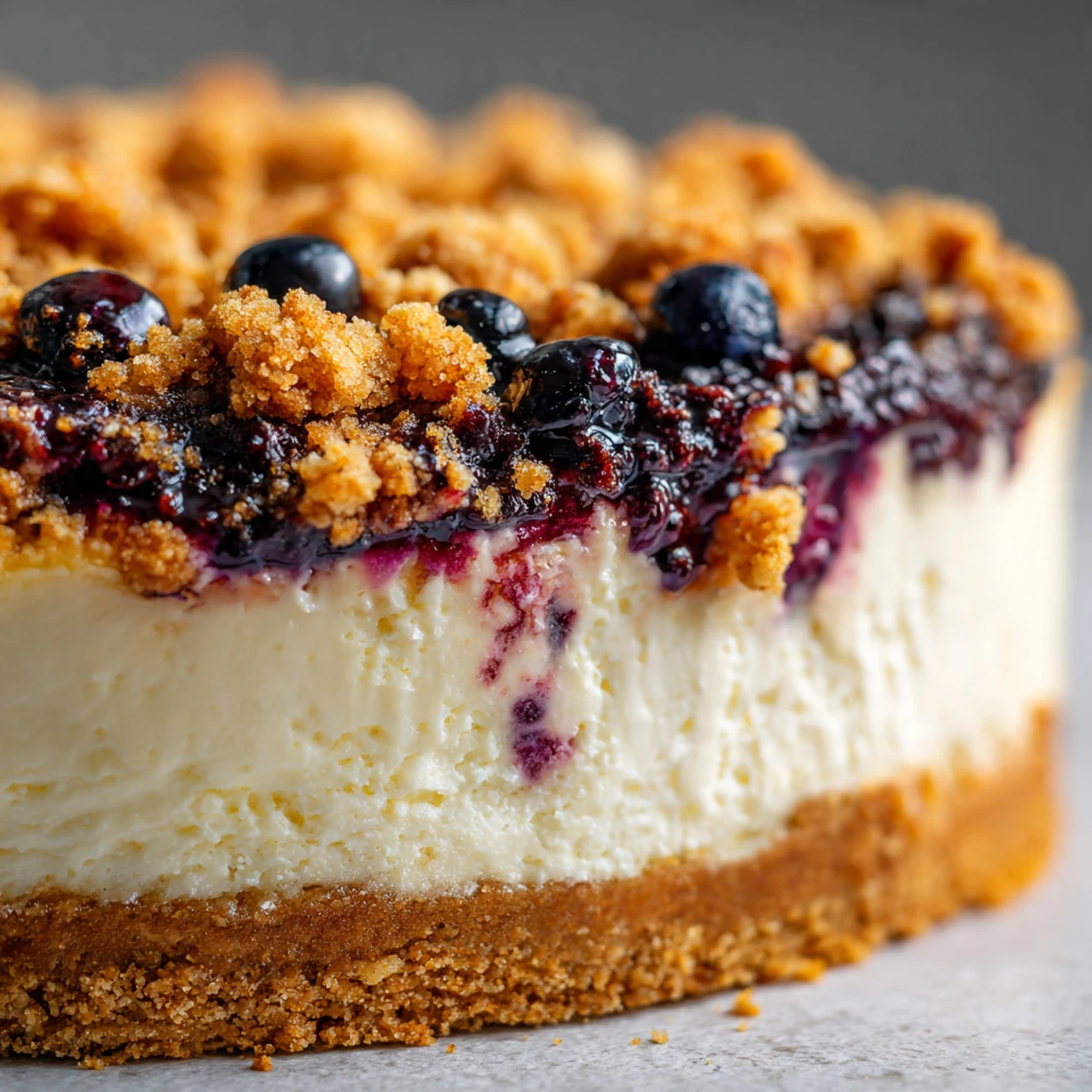 Blueberry Crumble Cheesecake Blueberry Crumble Cheesecake