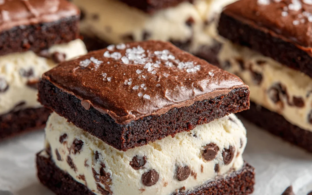Brownie Ice Cream Sandwiches (Fudgy No-Melt Summer Bliss!)