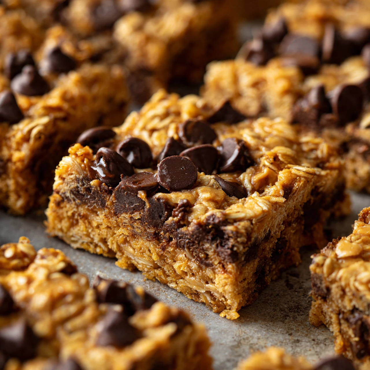 Chocolate Chip Peanut Butter Oatmeal Bars Chocolate Chip Peanut Butter Oatmeal Bars