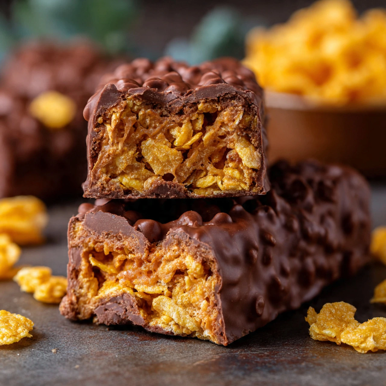 Chocolate Peanut Butter Cornflake Bites Chocolate Peanut Butter Cornflake Bites