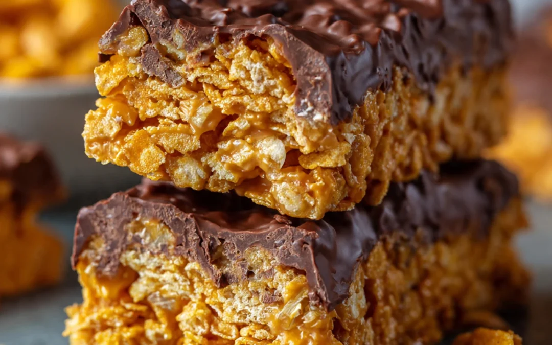 Chocolate Peanut Butter Cornflake Bites