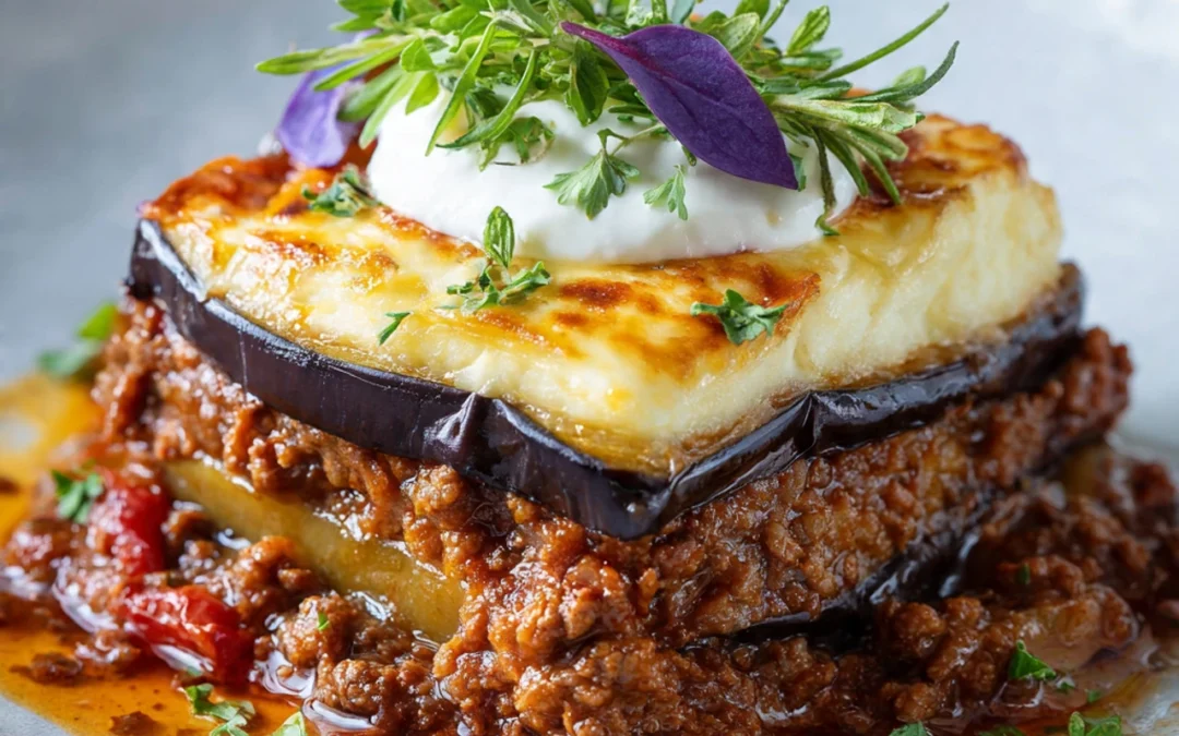 Classic Greek Eggplant Moussaka: A Hearty Mediterranean Dish!