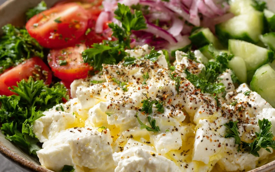 Cottage Cheese and Chickpea Salad