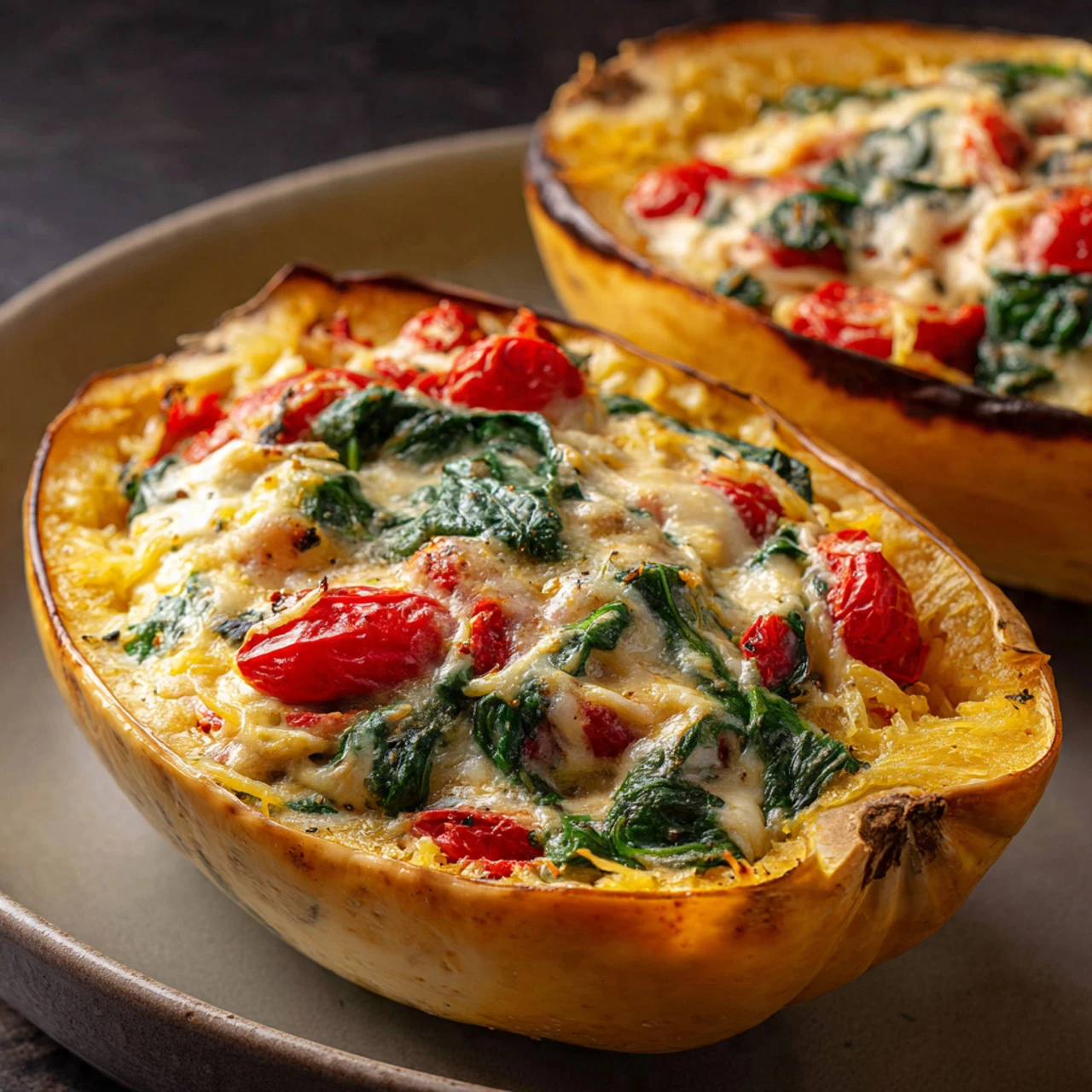 Creamy Tomato Spaghetti Squash Creamy Tomato Spaghetti Squash