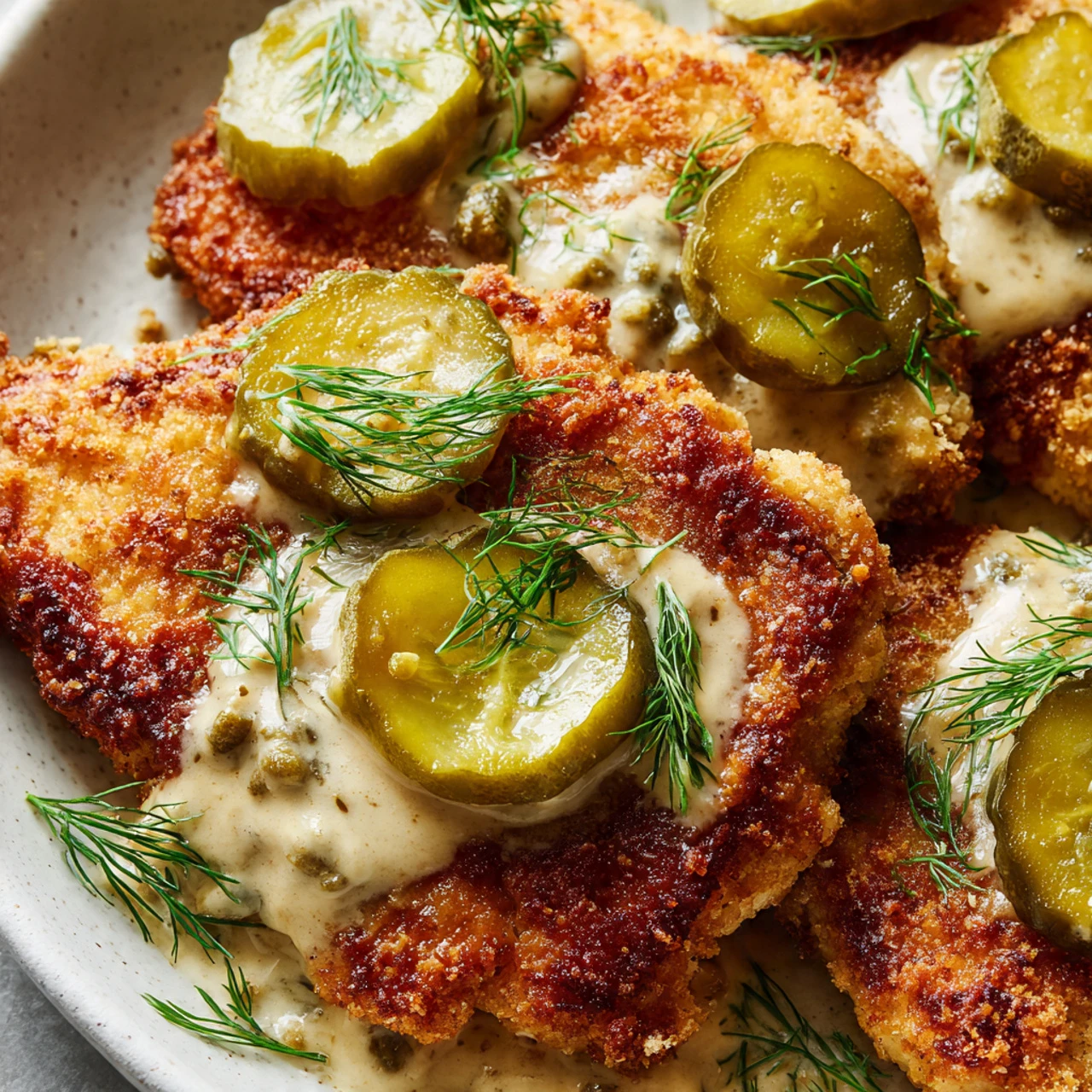 Crunchy Parmesan Chicken With Tangy Dill Pickle Flavor Crunchy Parmesan Chicken Tangy Dill Pickle Flavor