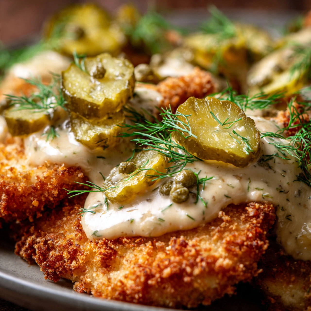 Crunchy Parmesan Chicken with Tangy Dill Pickle Flavor
