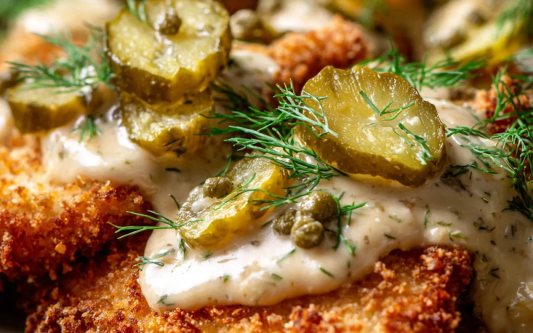 Crunchy Parmesan Chicken with Tangy Dill Pickle Flavor