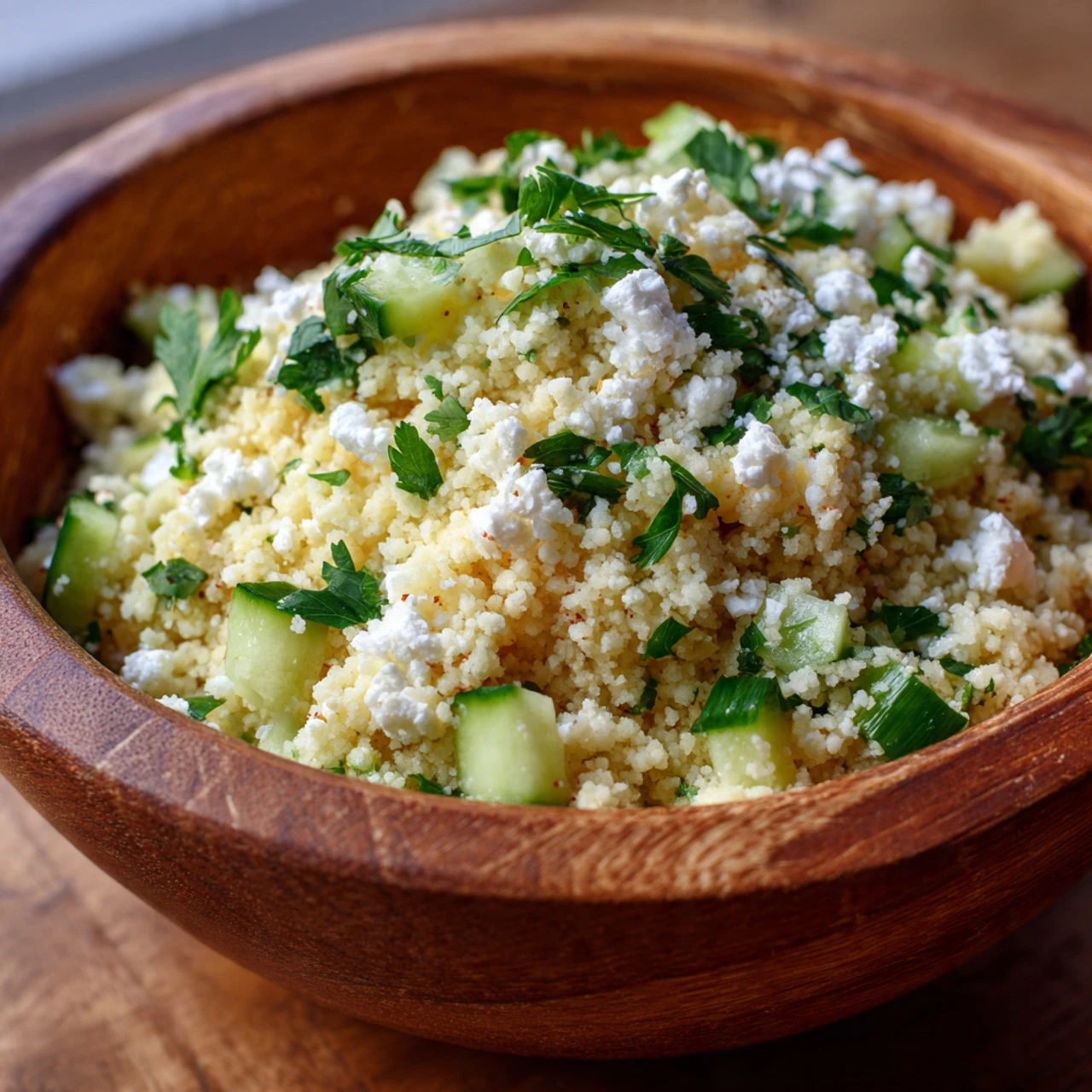 CUCUMBER LEMON FETA CHEESE COUSCOUS SALAD Cucumber Lemon Feta Cheese Couscous Salad