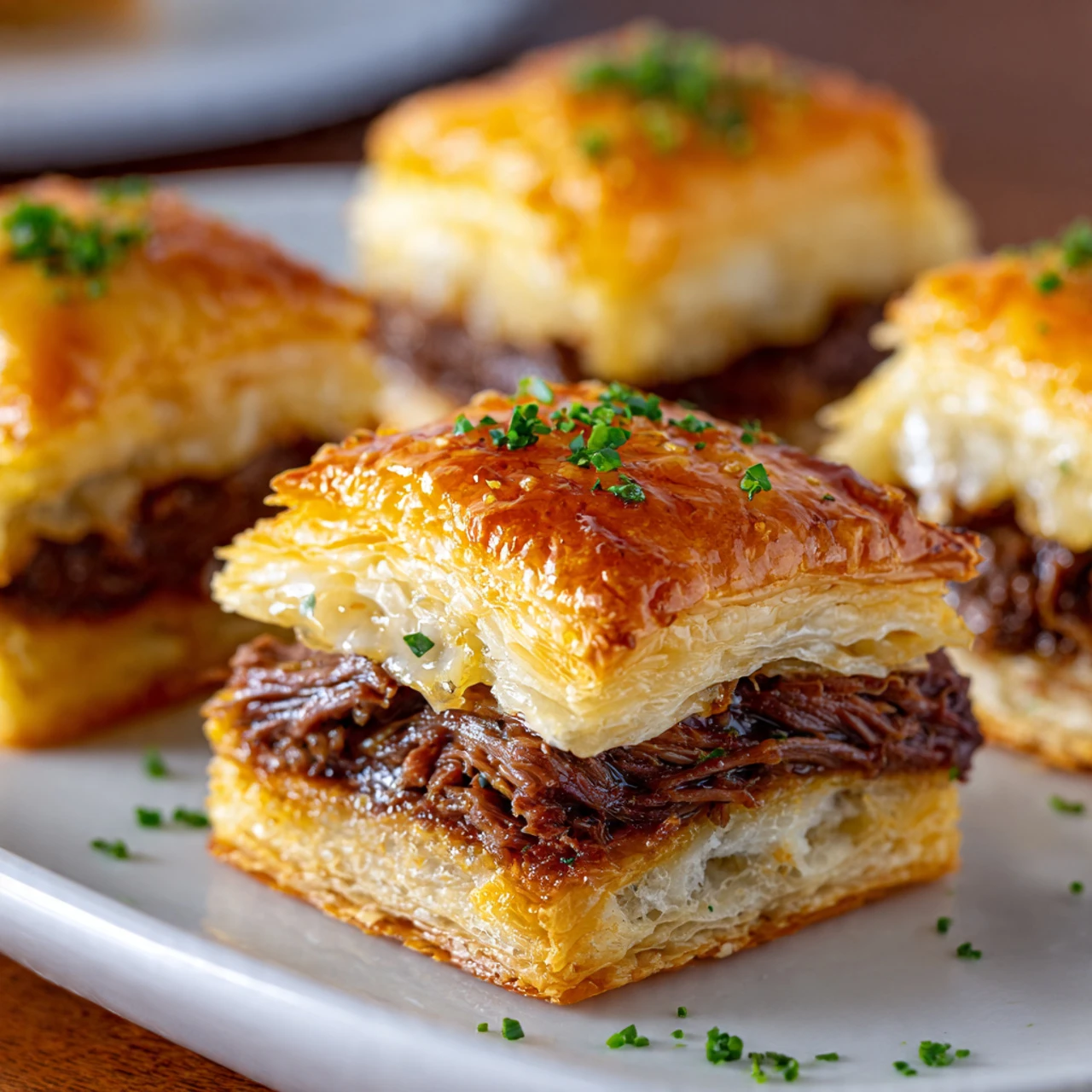 Delicious French Dip Squares Recipe – Easy Party Appetizer Delicious French Dip Squares Recipe Party Appetizer