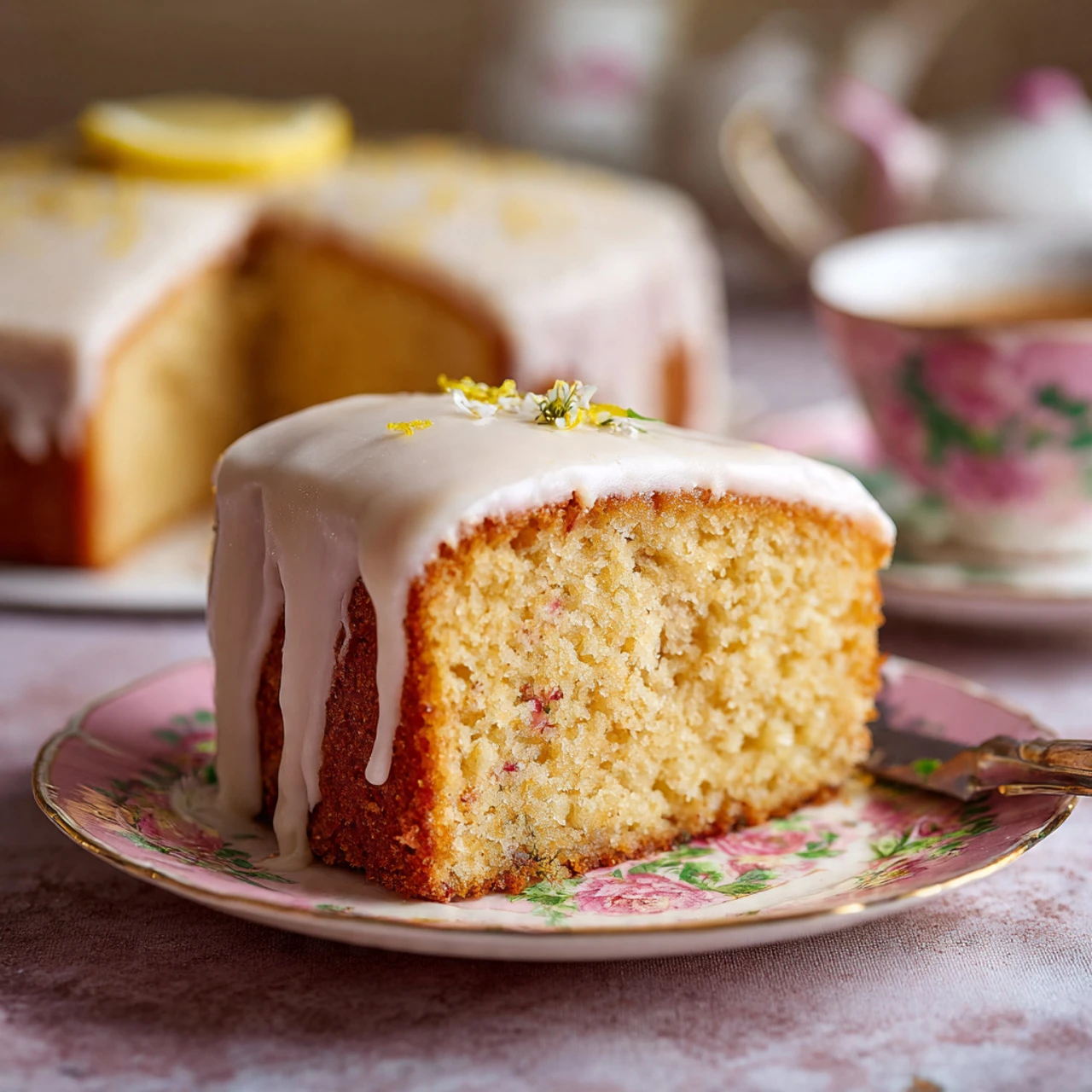 Fluffy Lemon Rosemary Cake With Lemon Cream Cheese Frosting Fluffy Lemon Rosemary Cake Cream Cheese Frosting