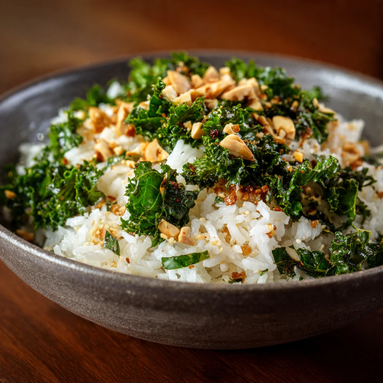 Garlic Butter Kale Rice Garlic Butter Kale Rice