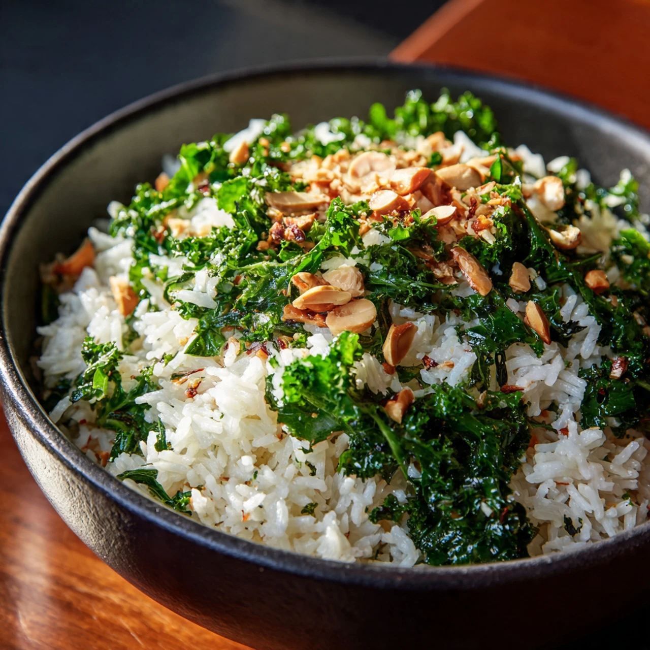 Garlic Butter Kale Rice Garlic Butter Kale Rice