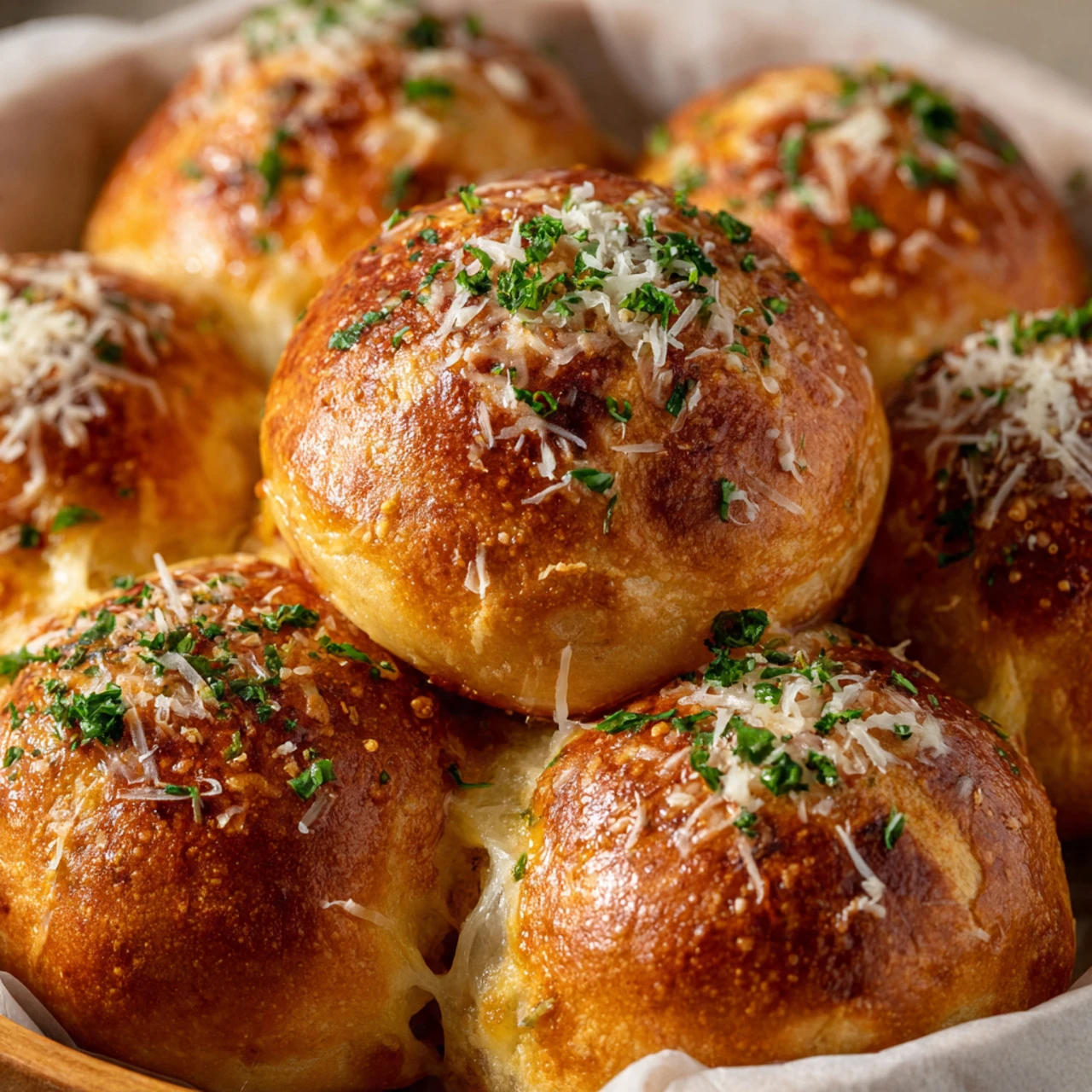 Garlic Parmesan Cheeseburger Bombs Garlic Parmesan Cheeseburger Bombs